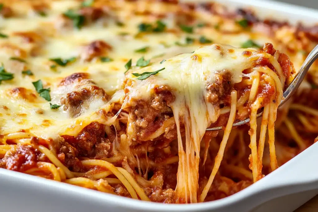 What Is Baked Spaghetti Made Of